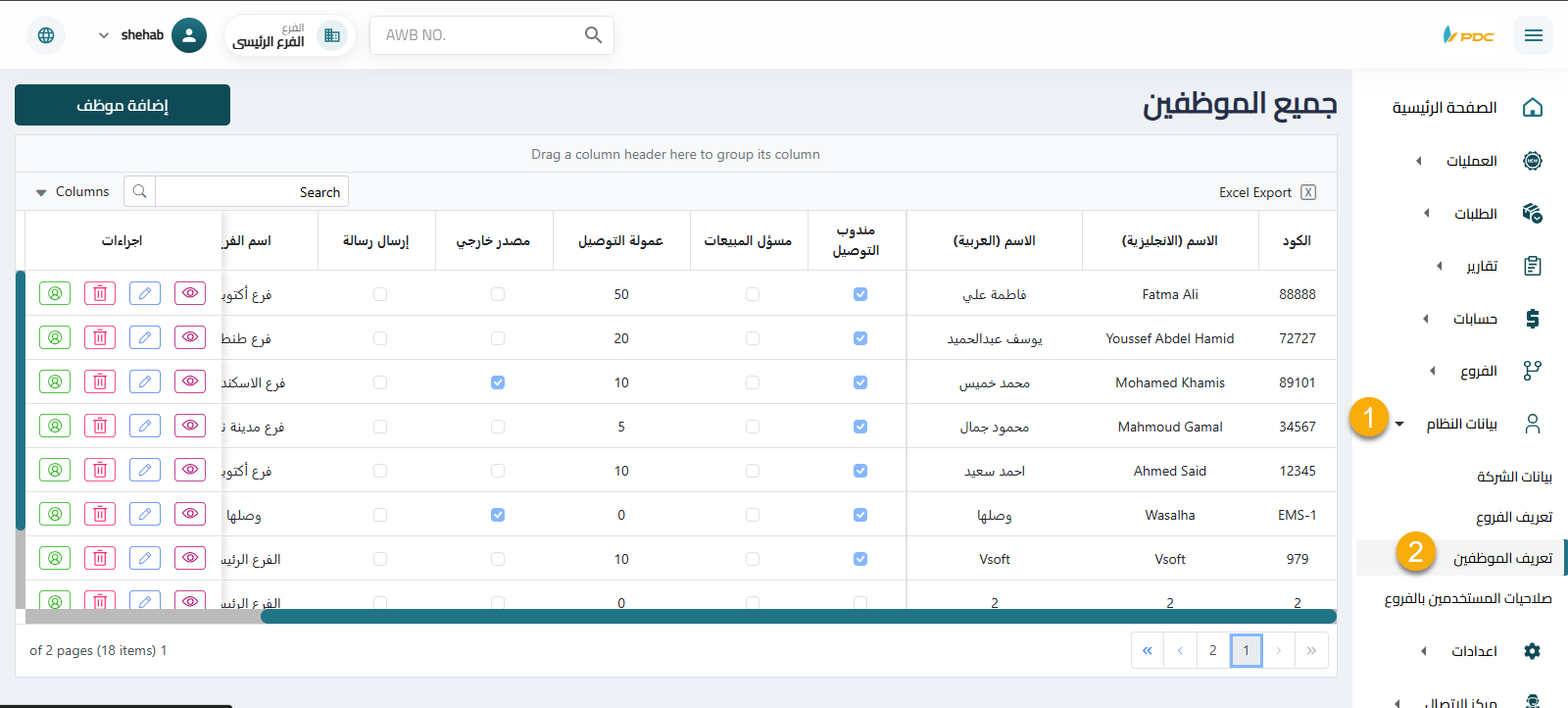 Accessing the Employee Page