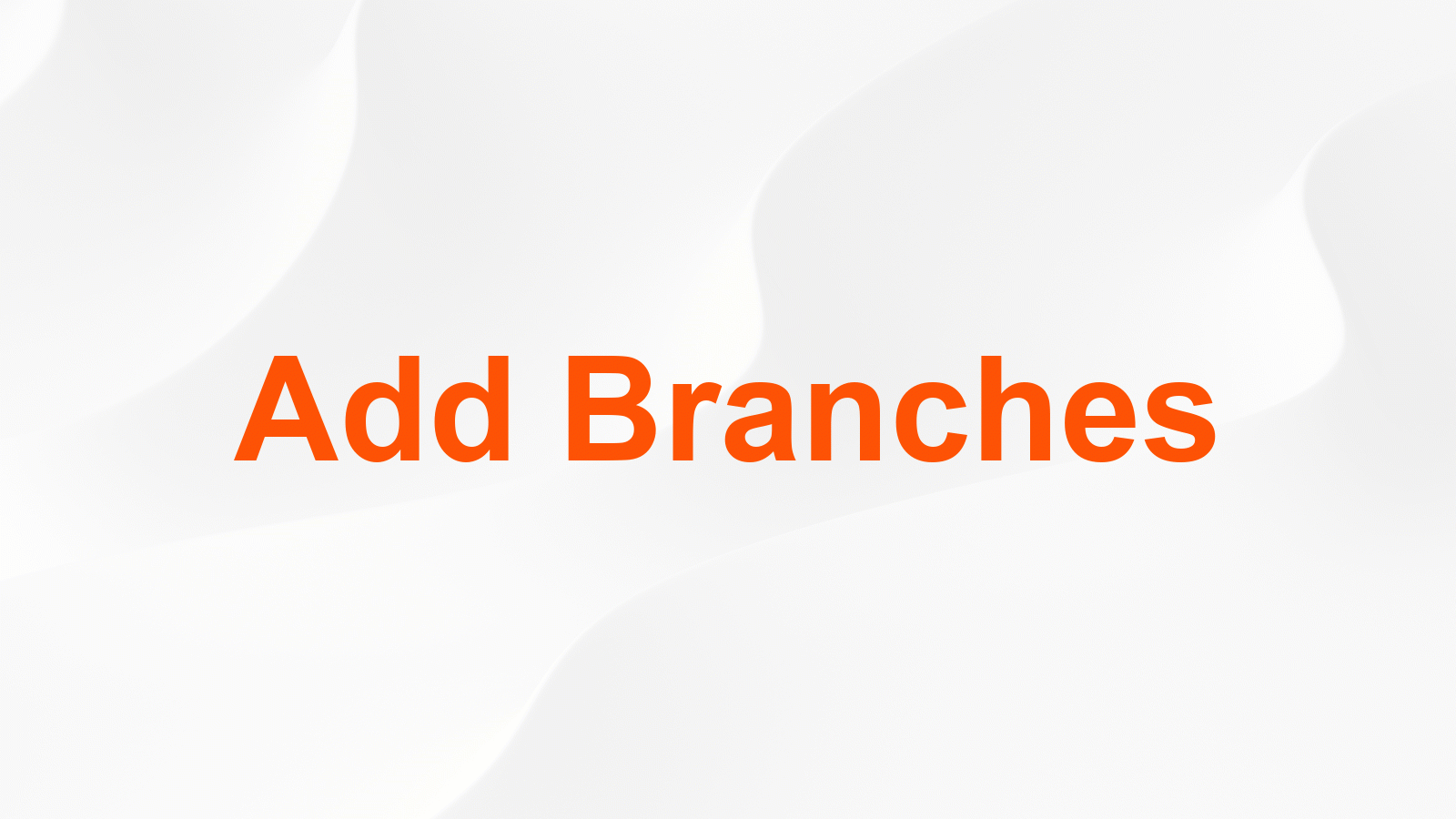 Add New Branch