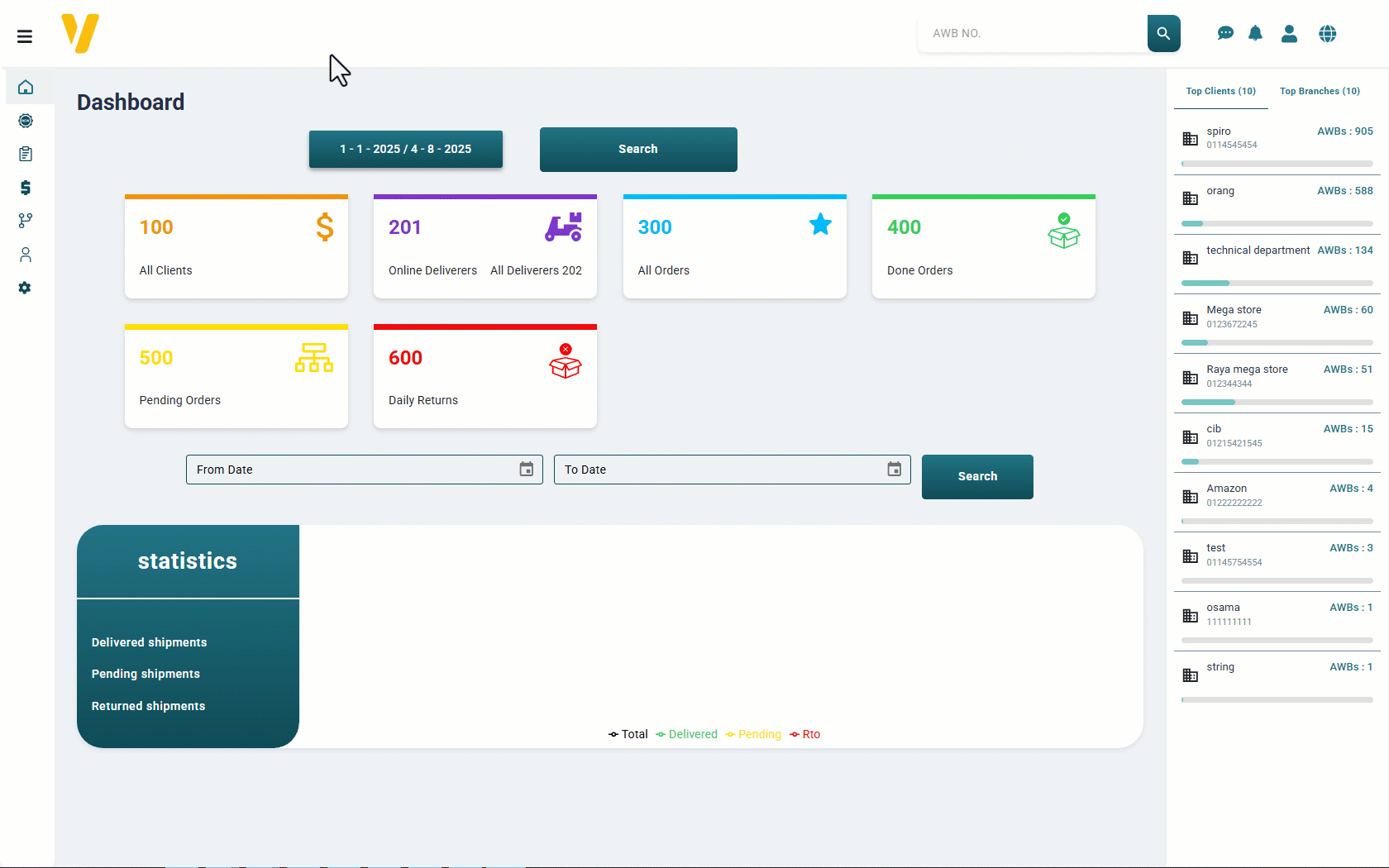 Open Create Shipment page